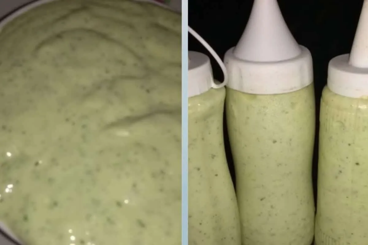 Molho verde de lanchonete para você fazer em casa para acomp