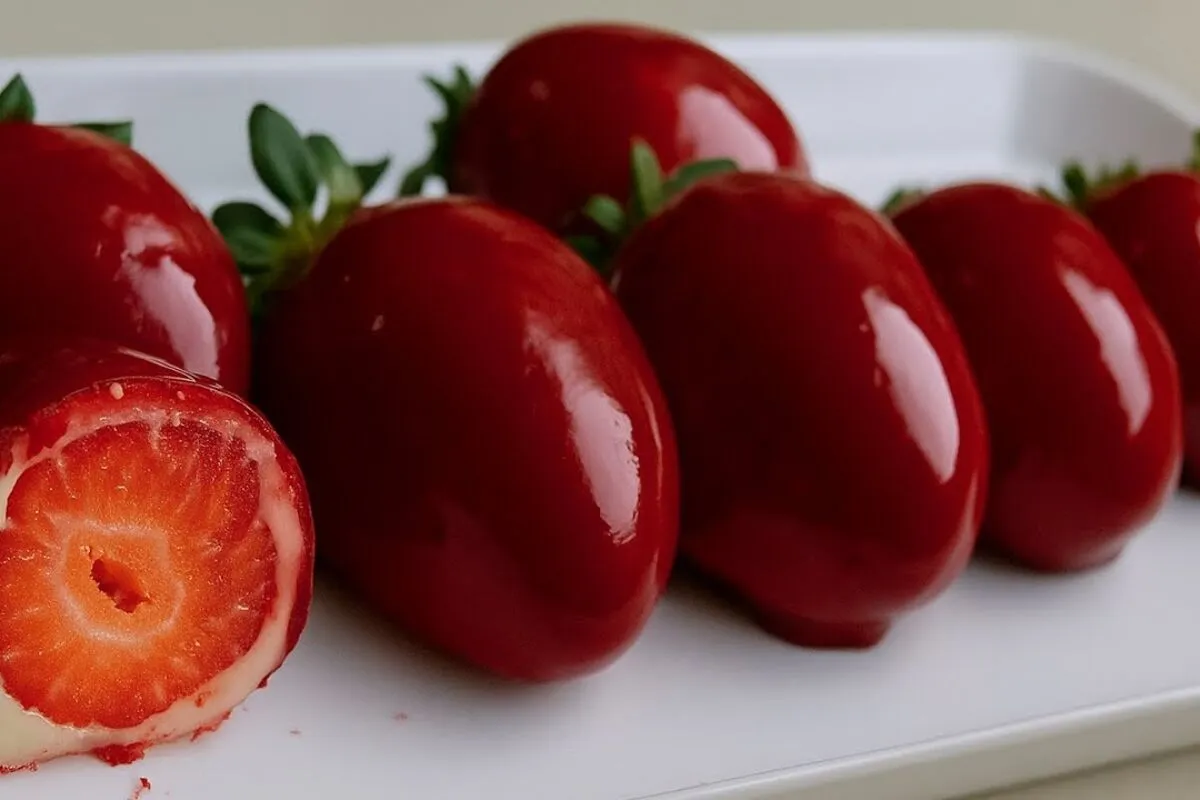 Morango do amor fácil de fazer igualzinho ao que está fazend