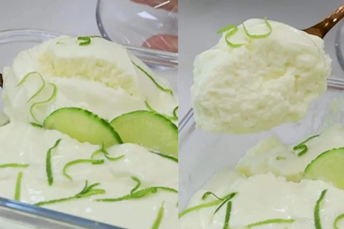 Mousse de limão que fica pronta rapidinho: a sobremesa mais