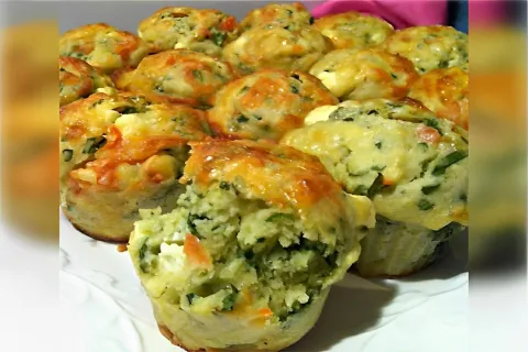 Muffin de espinafre um lanchinho rápido prático e saudável p