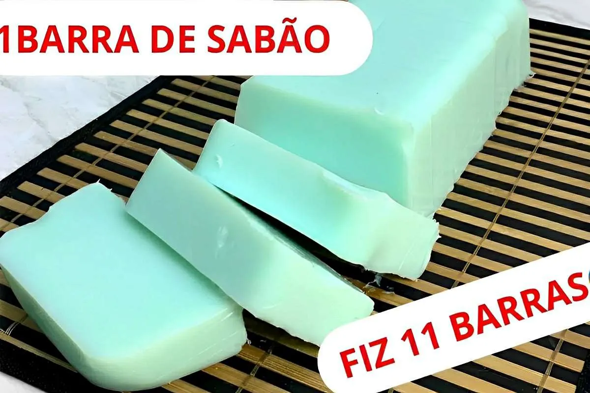 Multiplicação de sabão: com apenas 1 barra fiz 11 unidades d