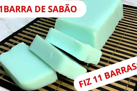 Multiplicação de sabão: com apenas 1 barra fiz 11 unidades d