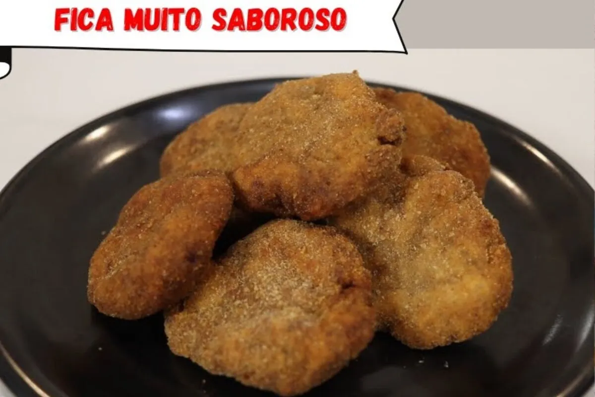 Nuggets de carne de porco caseiro, uma opção deliciosa e mui