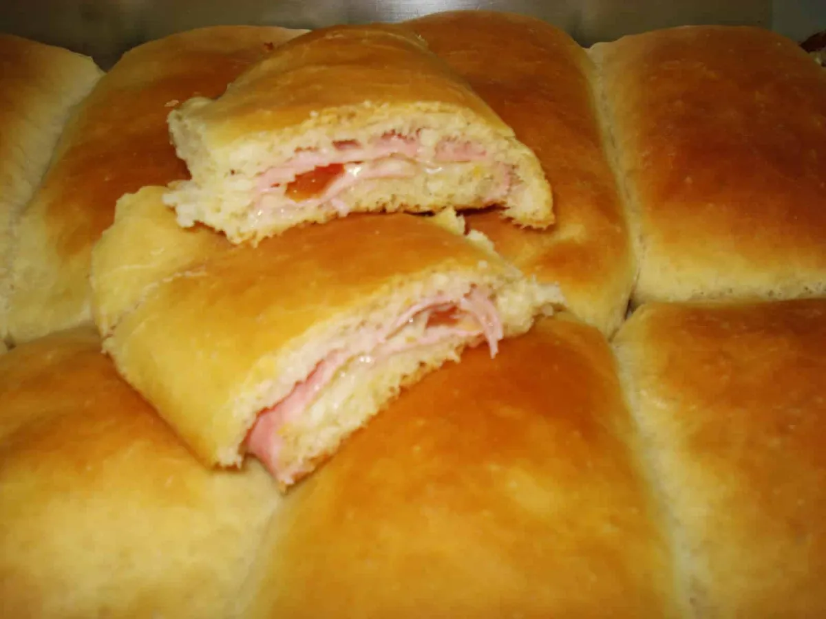 Pacotão de queijo e presunto, um salgado econômico e delicio