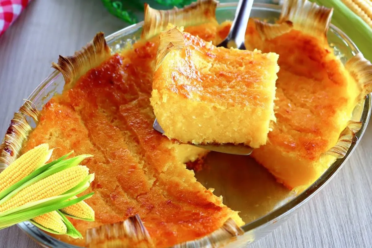 Pamonha de forno: combina perfeitamente com seu cafezinho e
