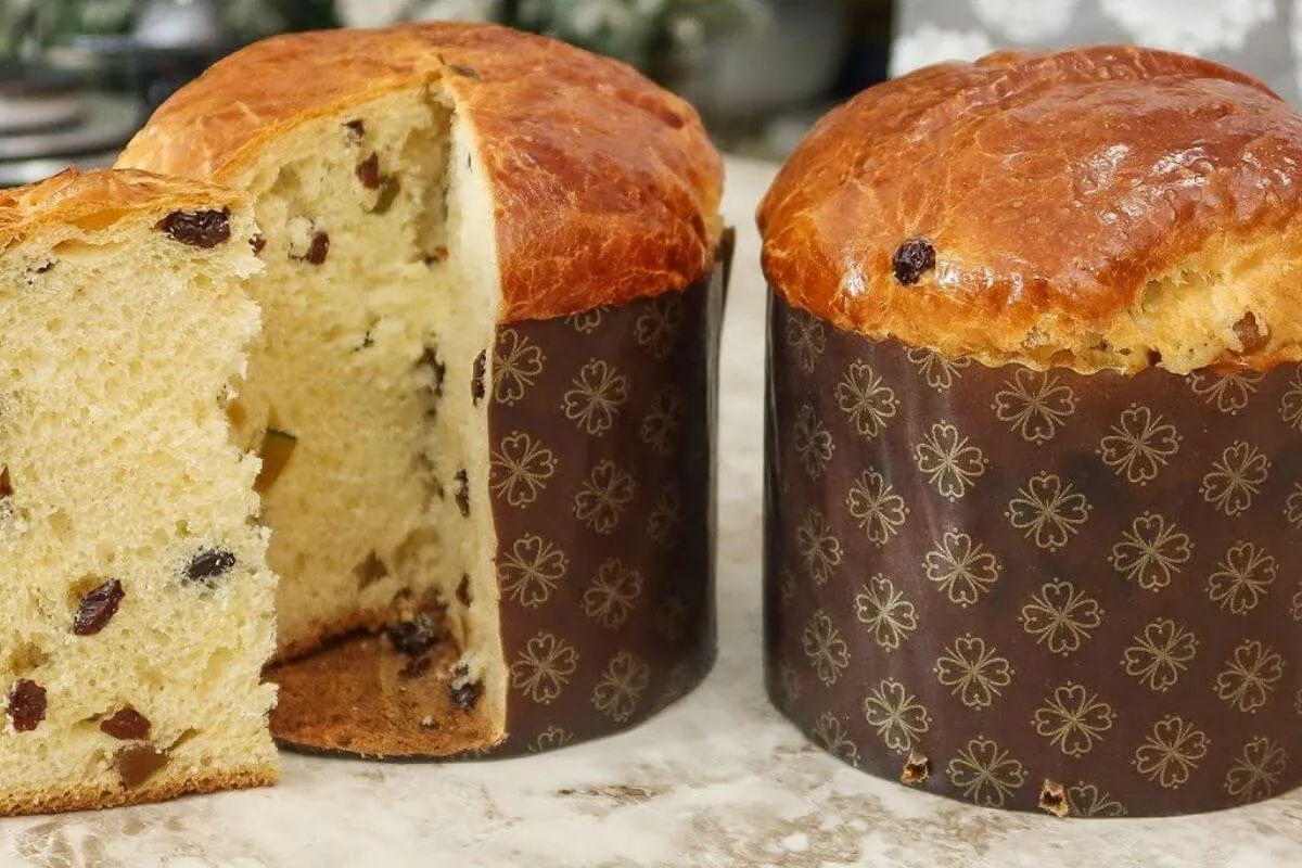 Panetone feito em casa para você servir sua família e ainda