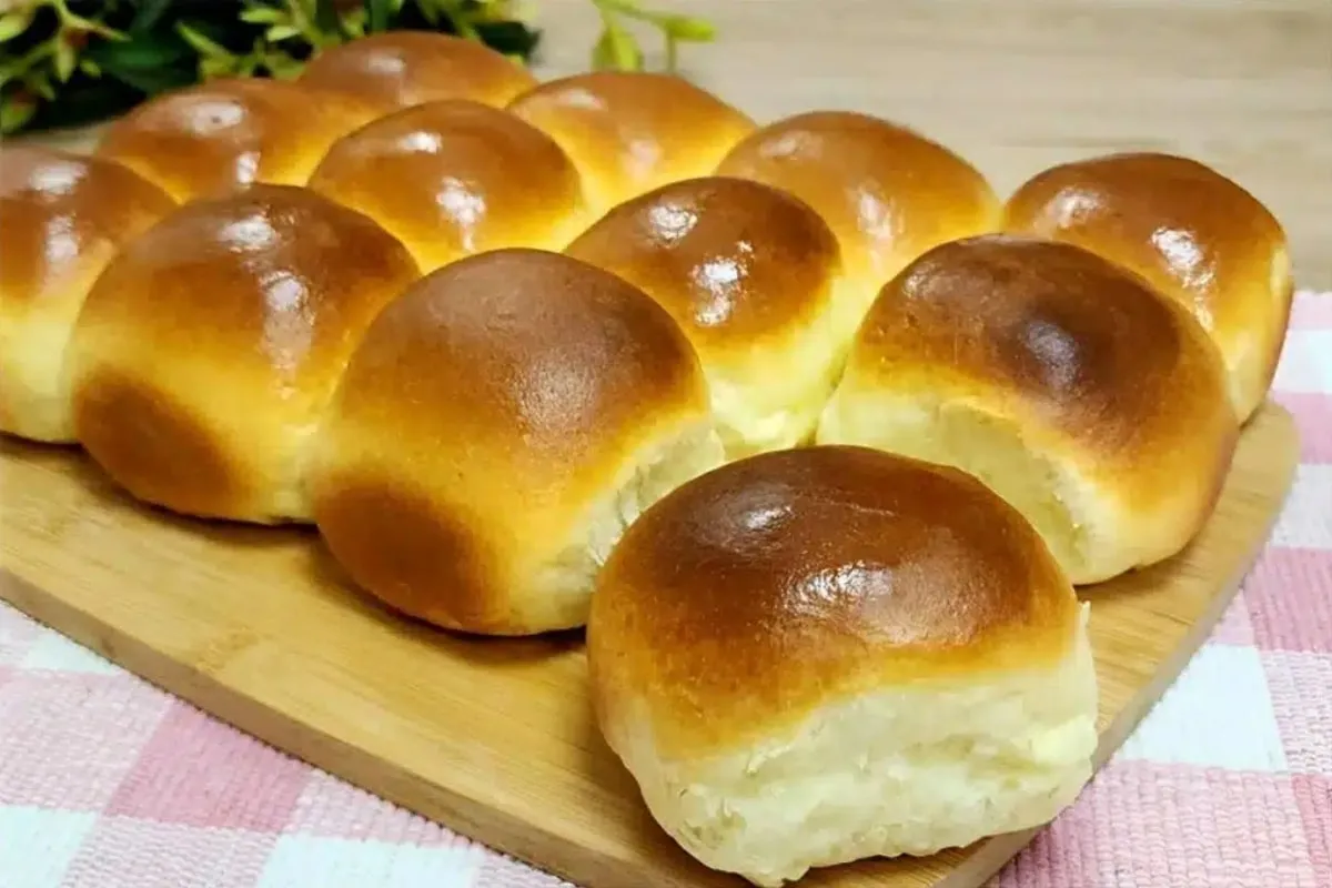 Pão 2 leites fofinho e delicioso para o seu café da manhã ou