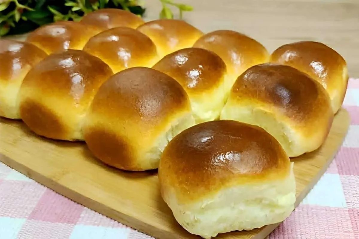 Pão 2 leites super fofinho e perfeito para colocar na lanche