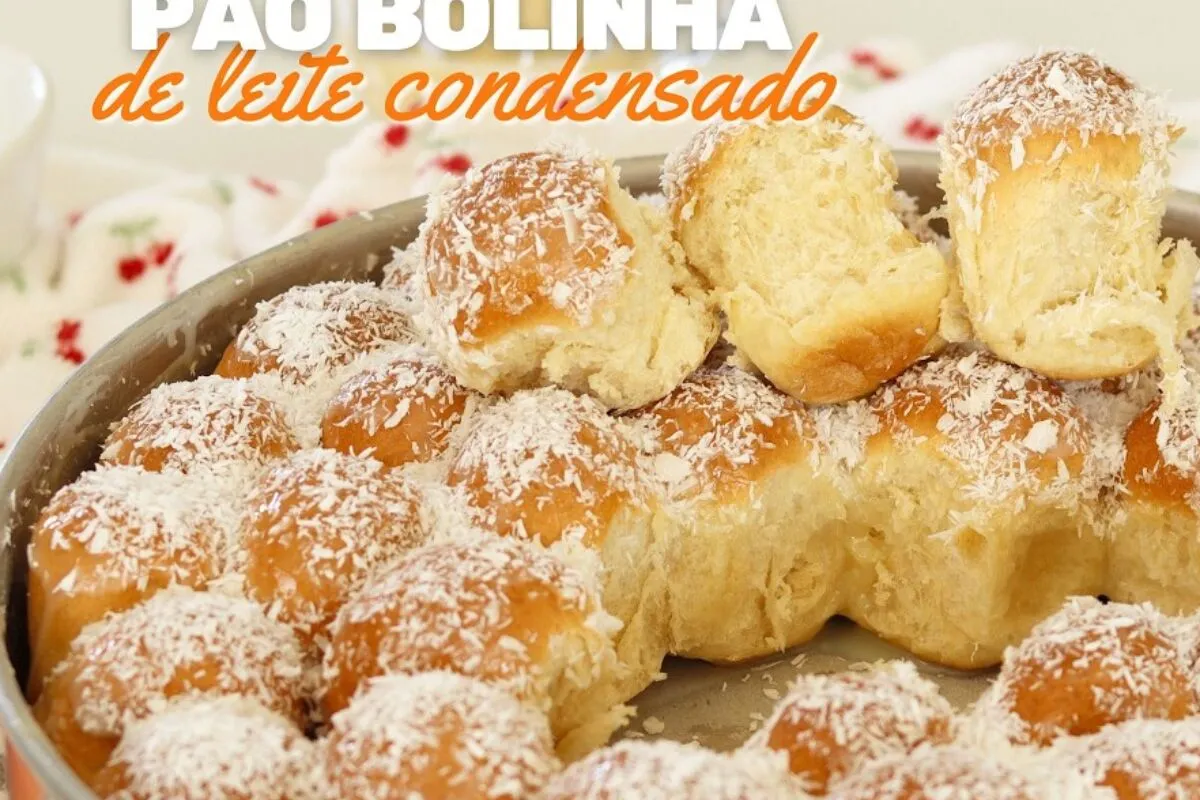 Pão bolinha de leite condensado, um pão doce que rende muito
