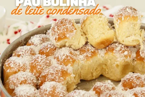Pão bolinha de leite condensado, um pão doce que rende muito