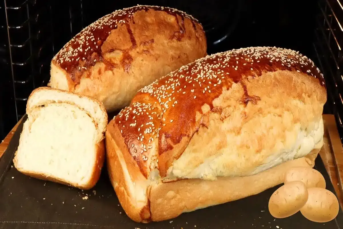 Pão caseiro de batata delicioso para inovar na hora do café