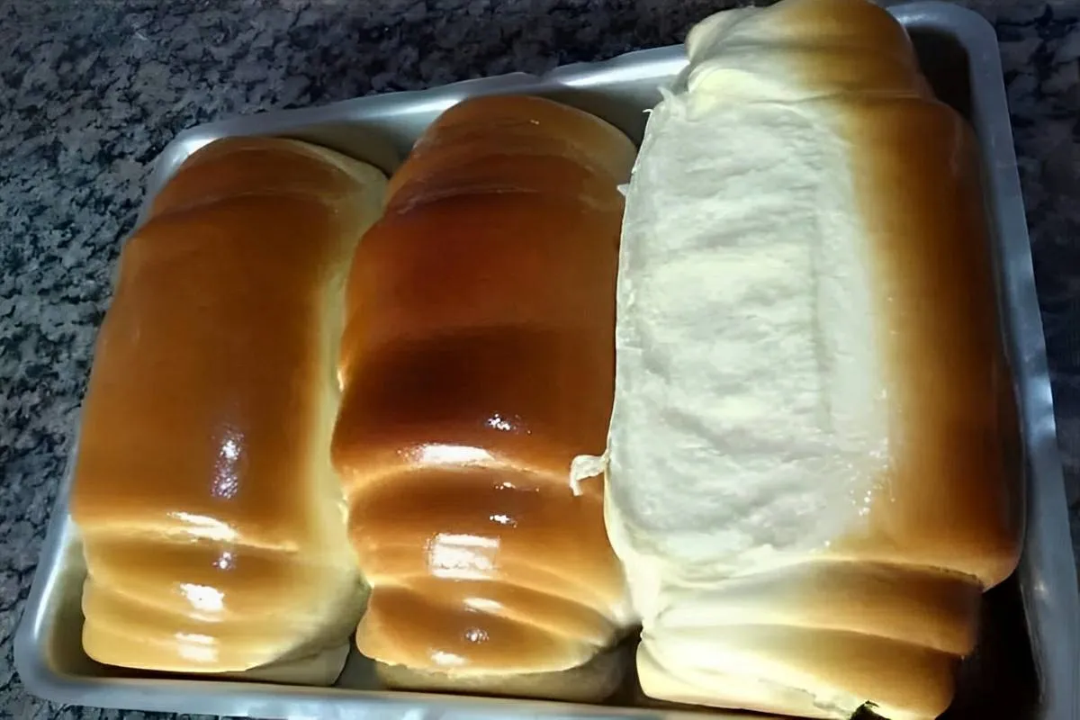 Pão caseiro grande que rende muito bem macio e fofinho perfe