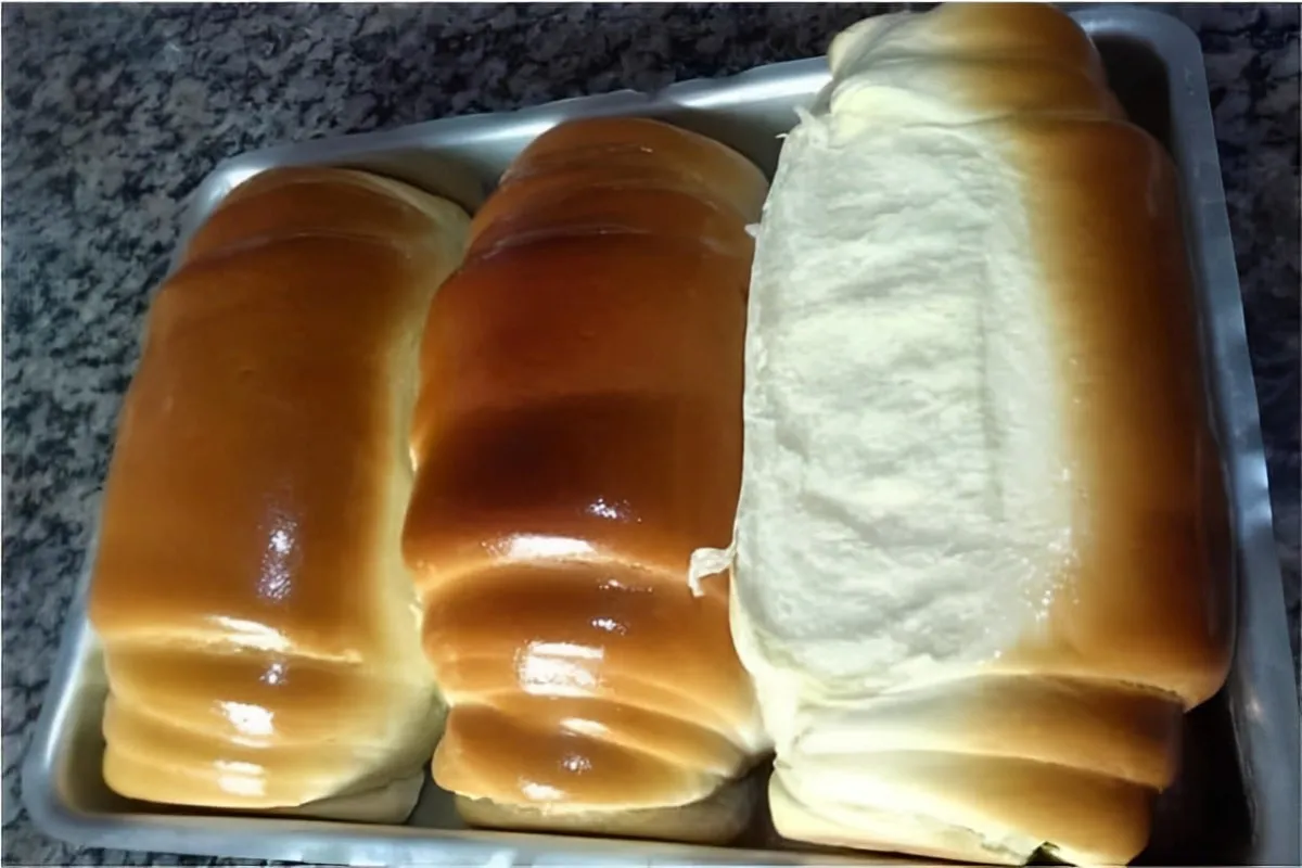 Pão caseiro macio e muito fofinho perfeito para comer com ma