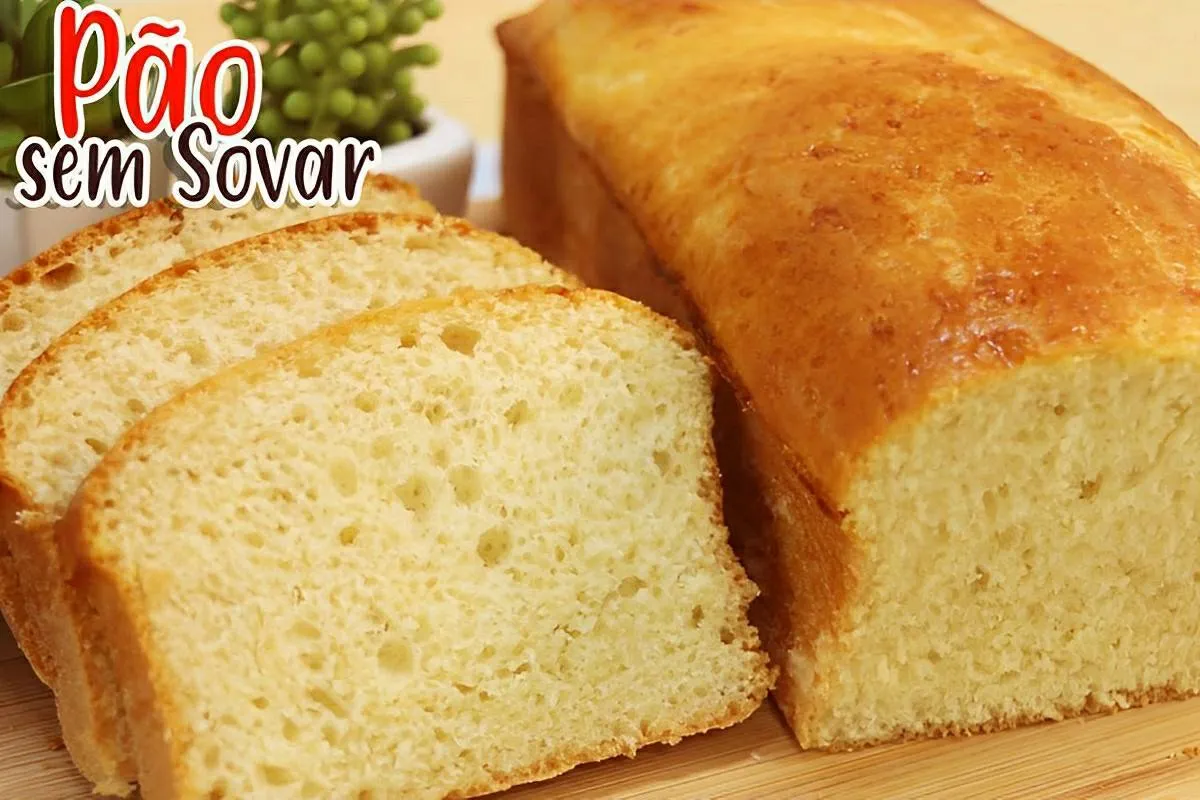 Pão caseiro muito macio essa massa não precisa sovar e fica