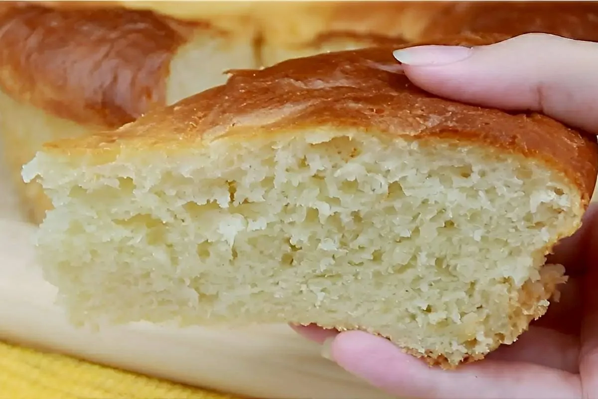 Pão caseiro que não precisa sovar basta misturar os ingredie