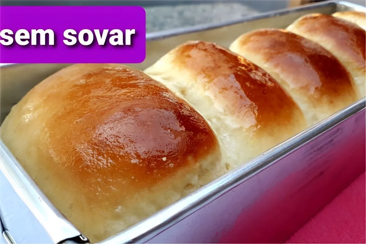 Pão caseiro que não precisa sovar muito fácil rápido e feito
