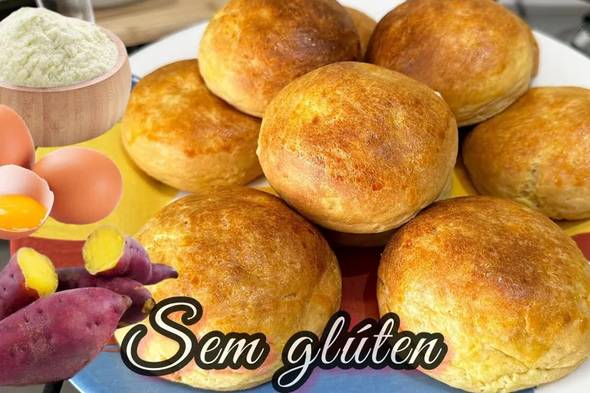 Pão de batata doce sem trigo, fofinho e saudável, para você