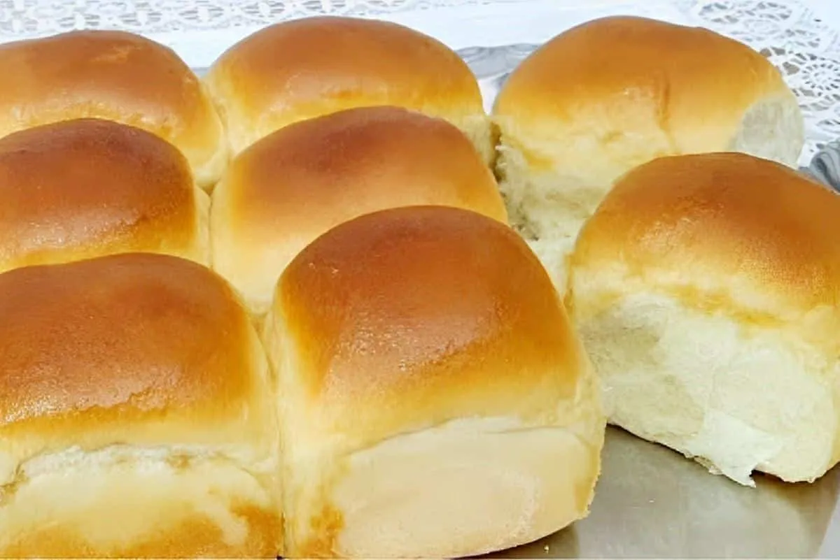 Pão de creme de leite super fofinho para o lanche de toda a