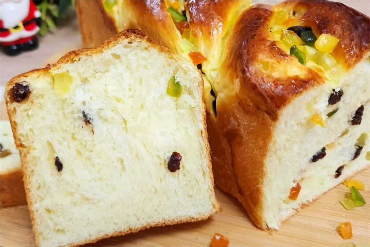 Pão de frutas um pão de final de ano perfeito para o café da