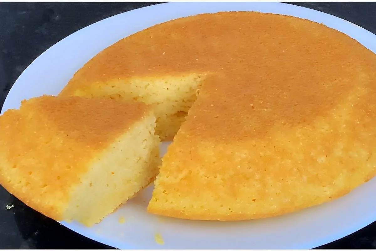 Pão de fubá sem farinha de trigo sem óleo e sem forno feito