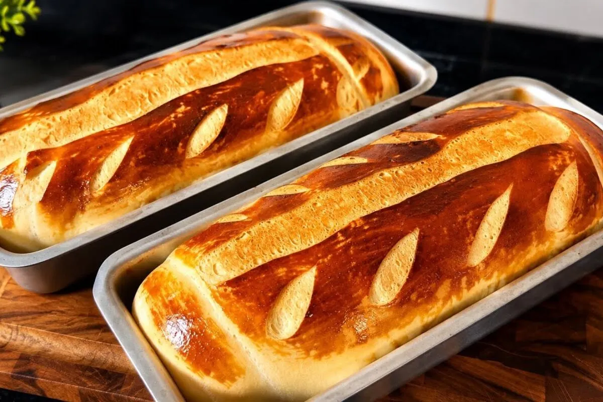 Pão de leite caseiro extremamente fofinho e macio, ideal par