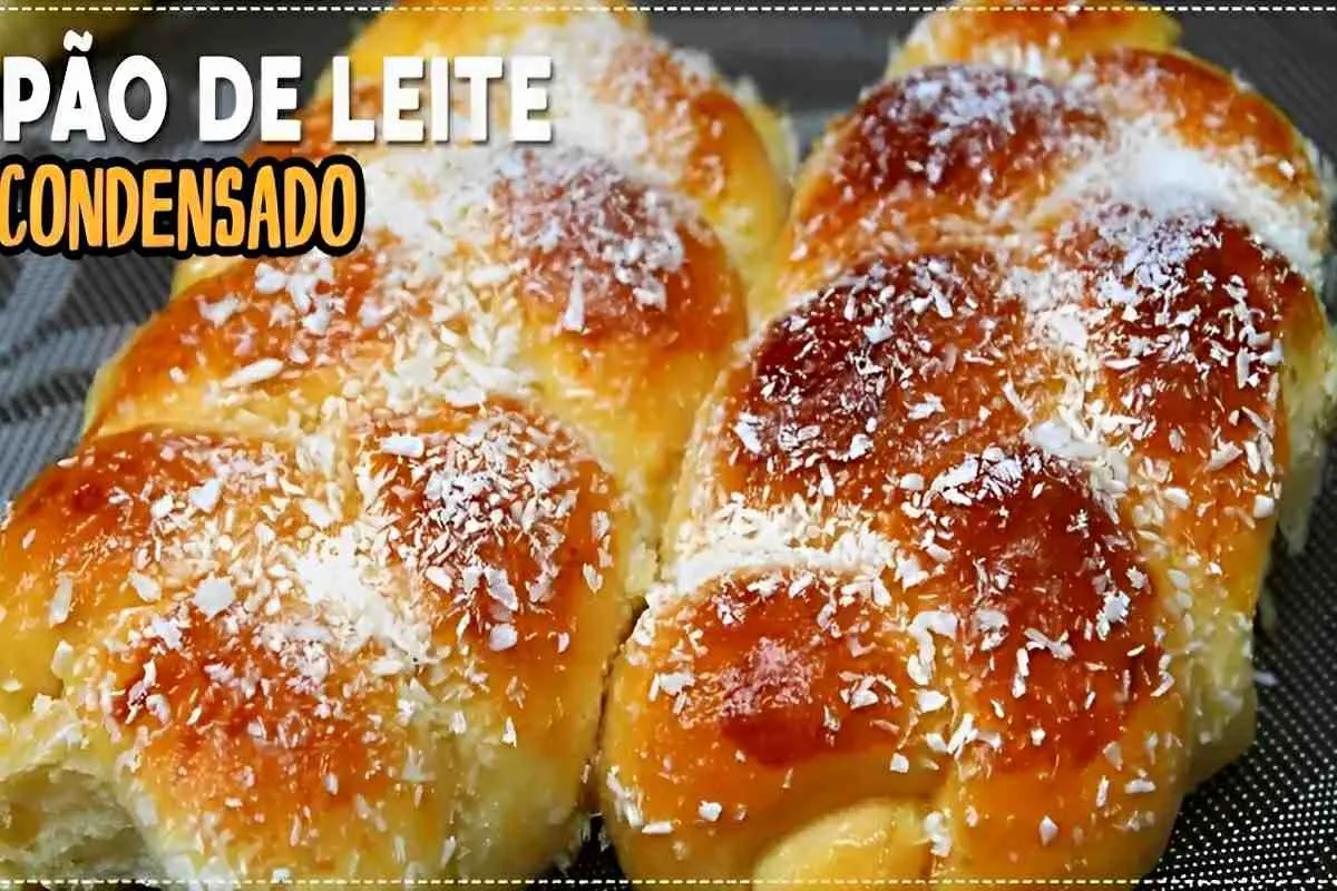 Pão de leite condensado com coco muito fofinho e gostoso per