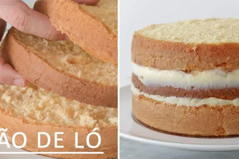 Pão de ló perfeito e muito fofinho, para você usar como base