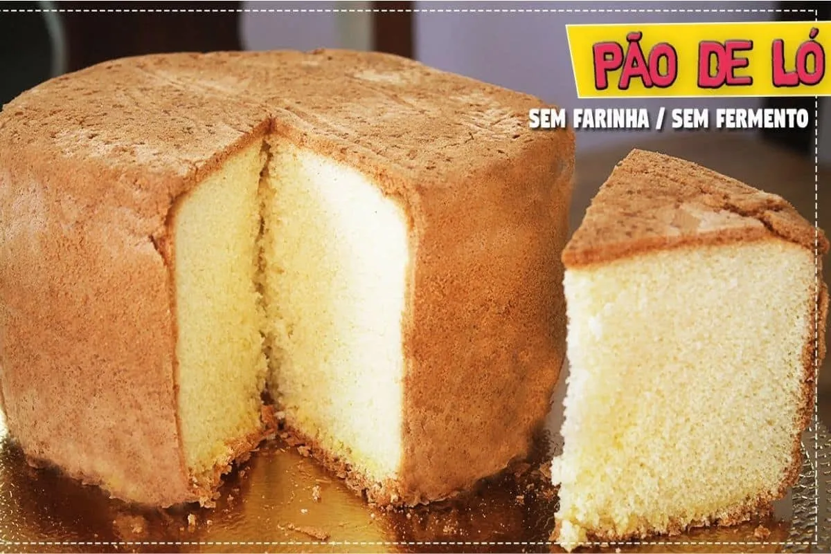 Pão de ló profissional: não precisa de farinha nem de fermen