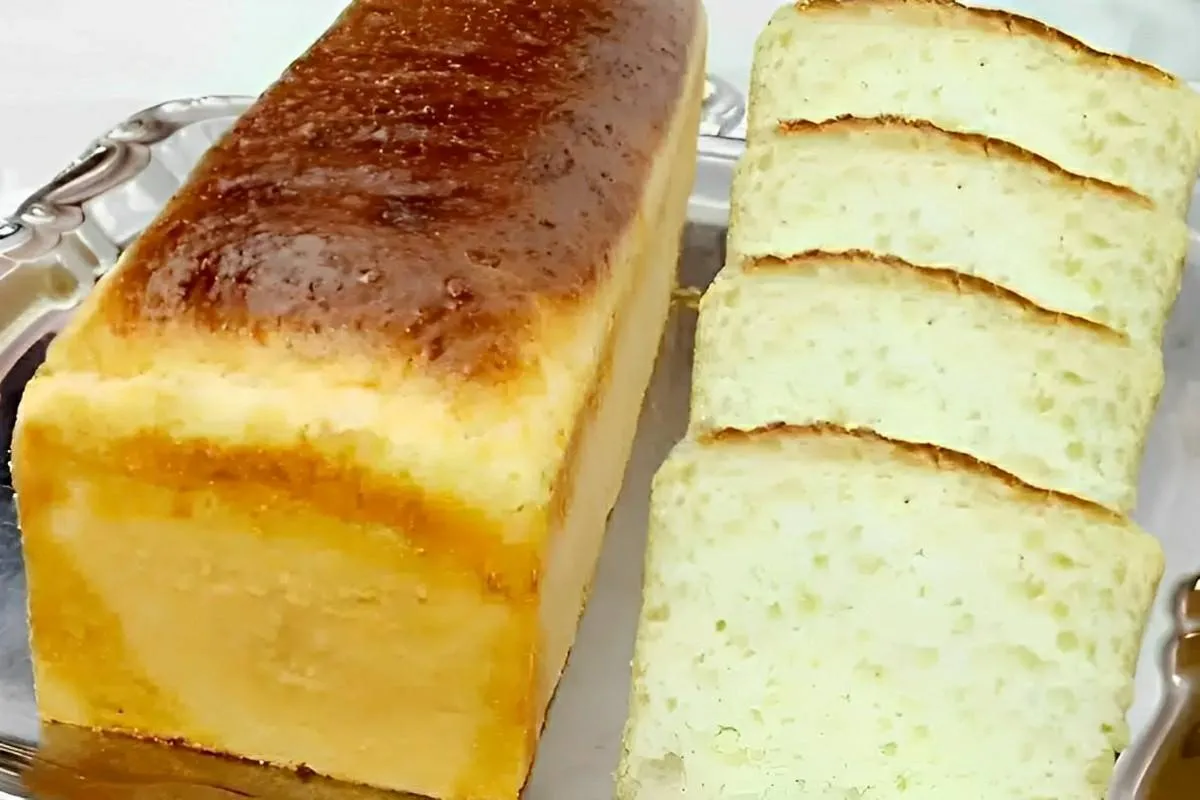 Pão de massa mole que não precisa sovar basta misturar os in