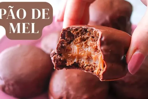 Pão de mel com recheio de doce de leite delicioso para você 