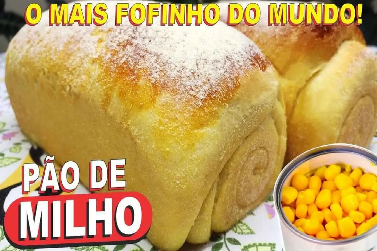 Pão de milho para comer bem quentinho na hora do café