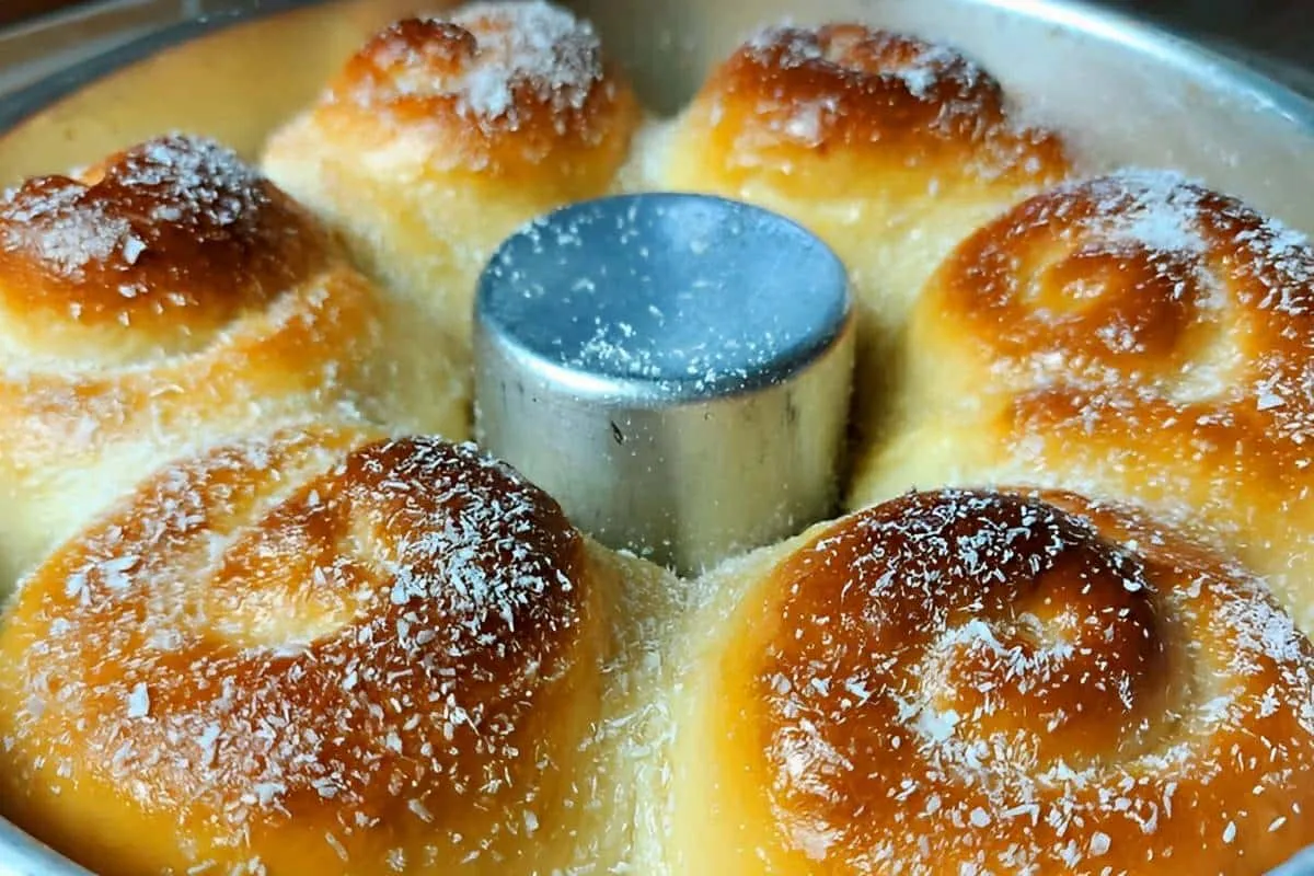 Pão doce caseiro com 3 ingredientes maravilhoso fácil de faz