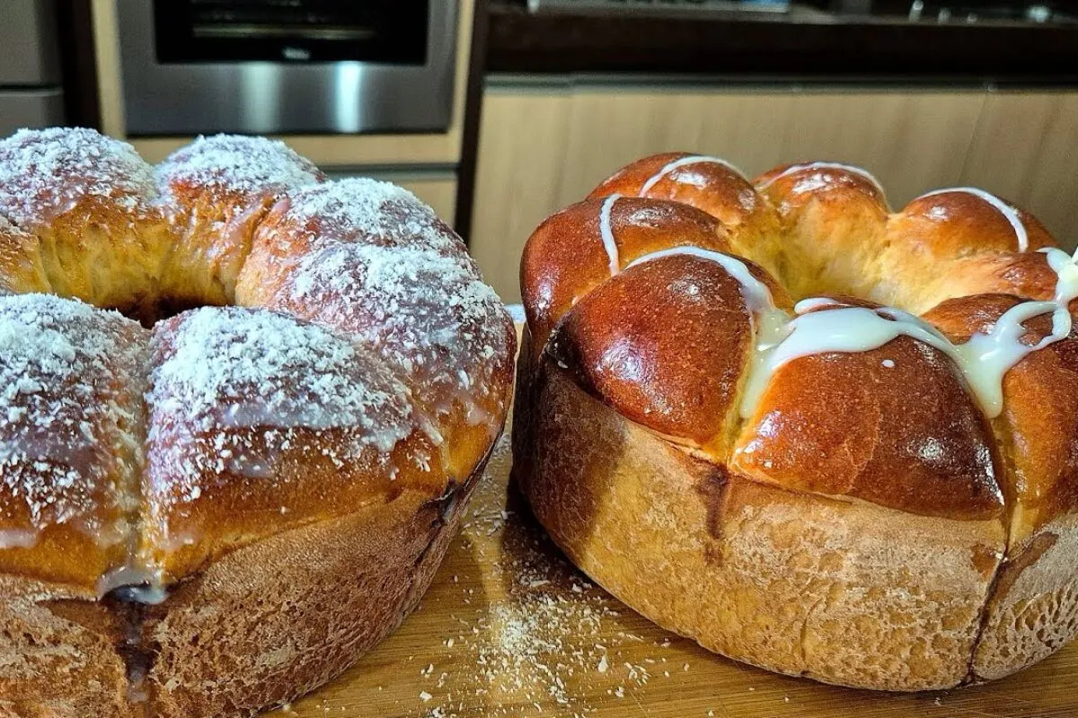 Pão doce fofinho e muito macio, para servir quentinho com ma