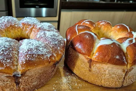 Pão doce fofinho e muito macio, para servir quentinho com ma
