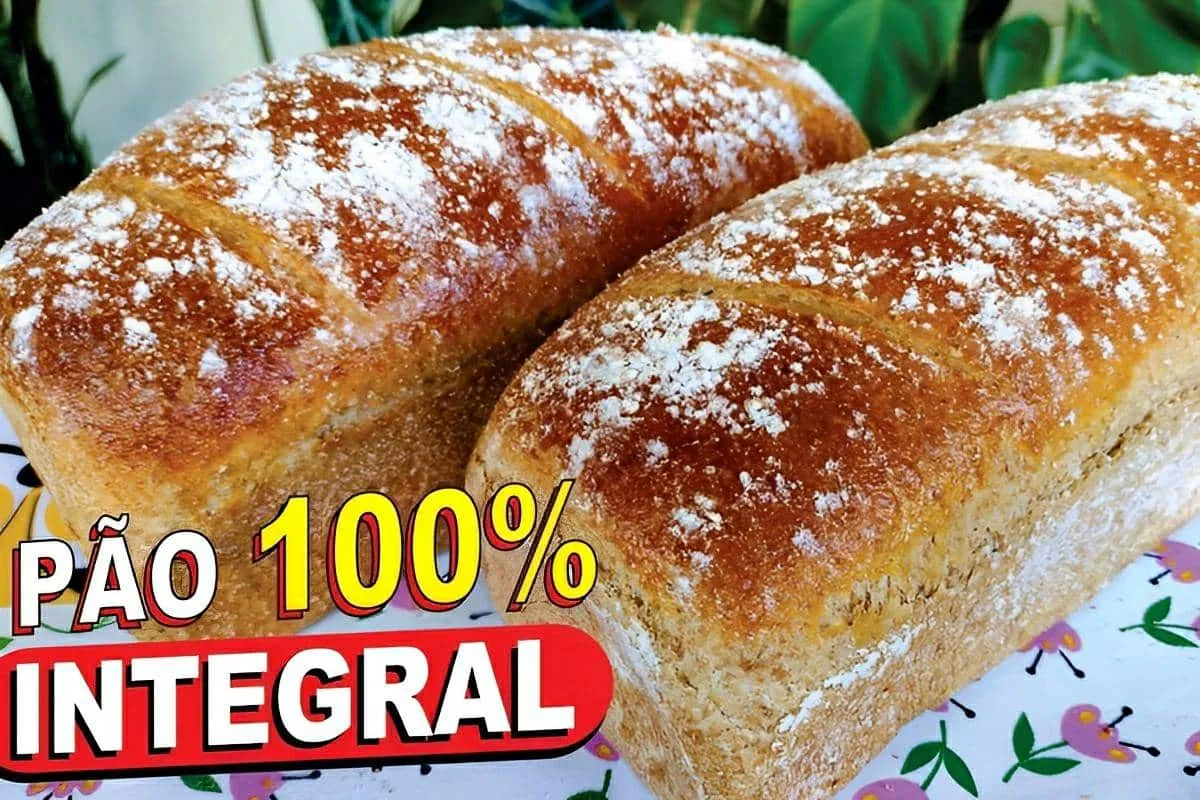 Pão integral caseiro fofinho para seu lanche ficar bem mais