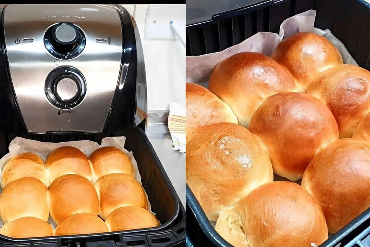 Pão na airfryer um pão caseiro fofinho e saboroso que fica p