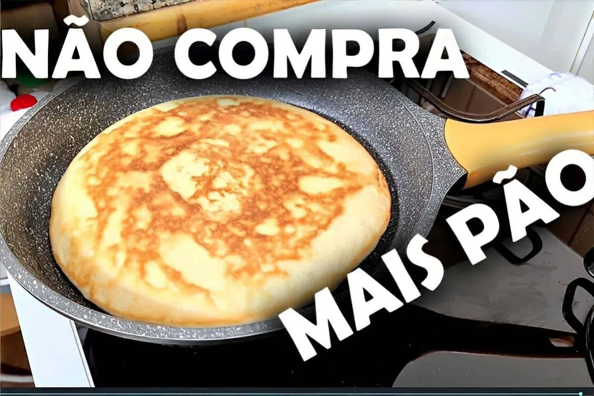 Pão na frigideira sem forno fica pronto em minutos e é uma d