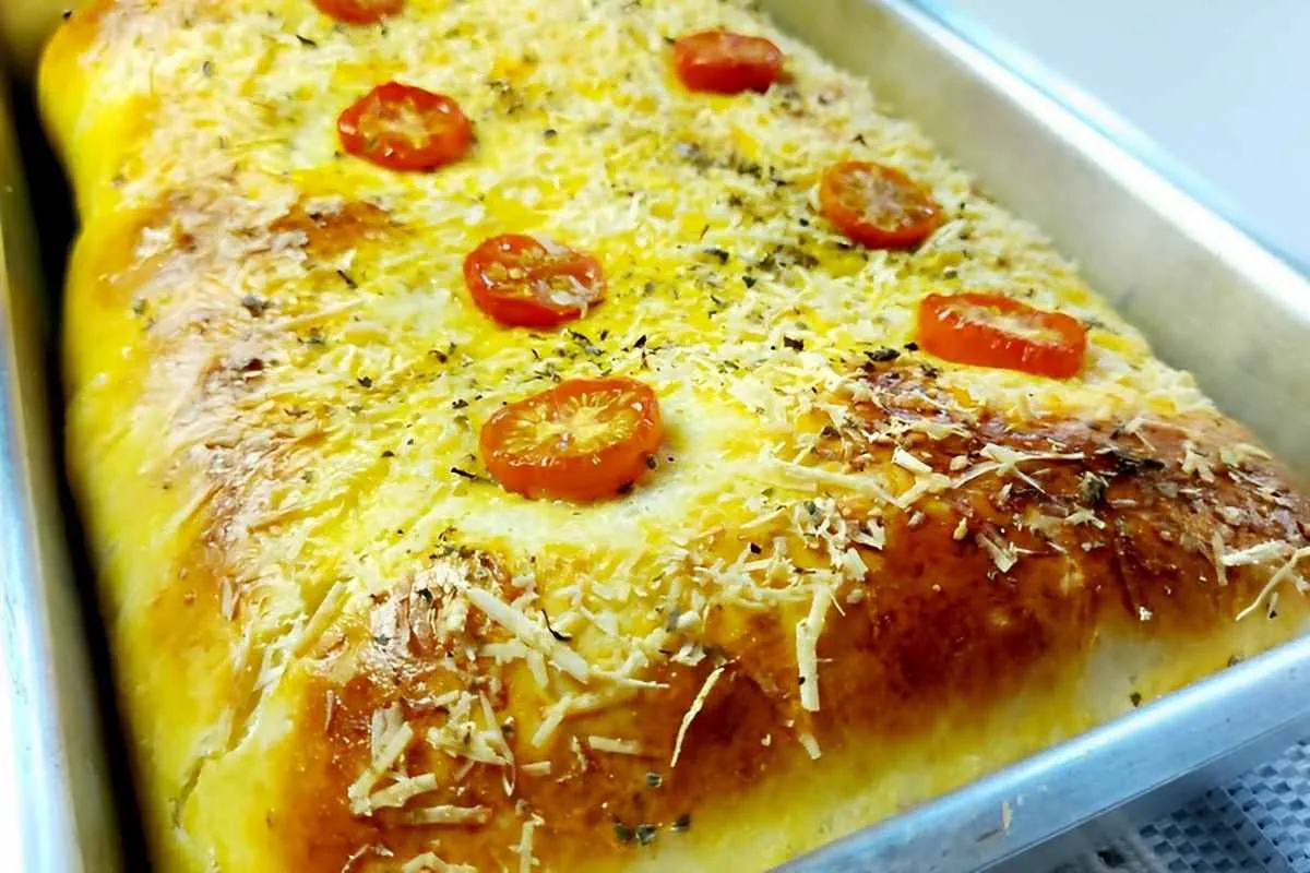 Pão pizza em sovar muito rápido e perfeito para o lanche de