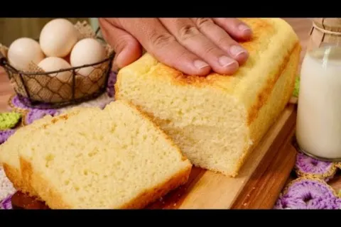 Pão sem farinha de trigo feito no liquidificador, que fica s