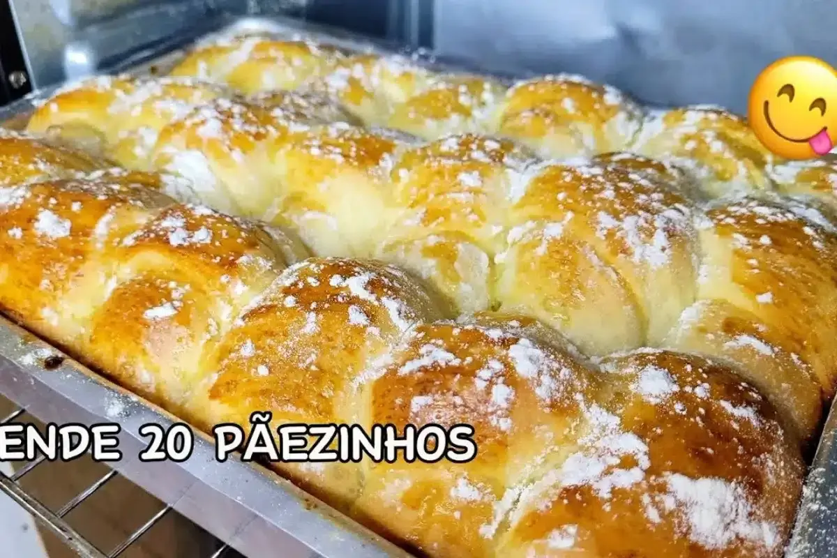 Pãozinho caseiro especial delicioso, com uma massa tão fofin