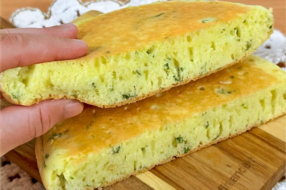 Pãozinho de frigideira sem farinha fofinho delicioso e fica