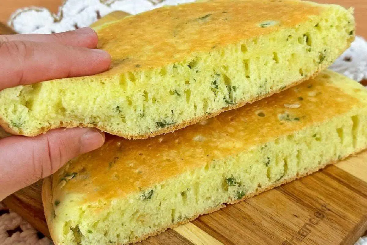 Pãozinho de frigideira sem farinha para substituir o pão fra