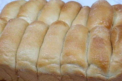 Pãozinho de iogurte para o lanche tão fofinho que parece um 