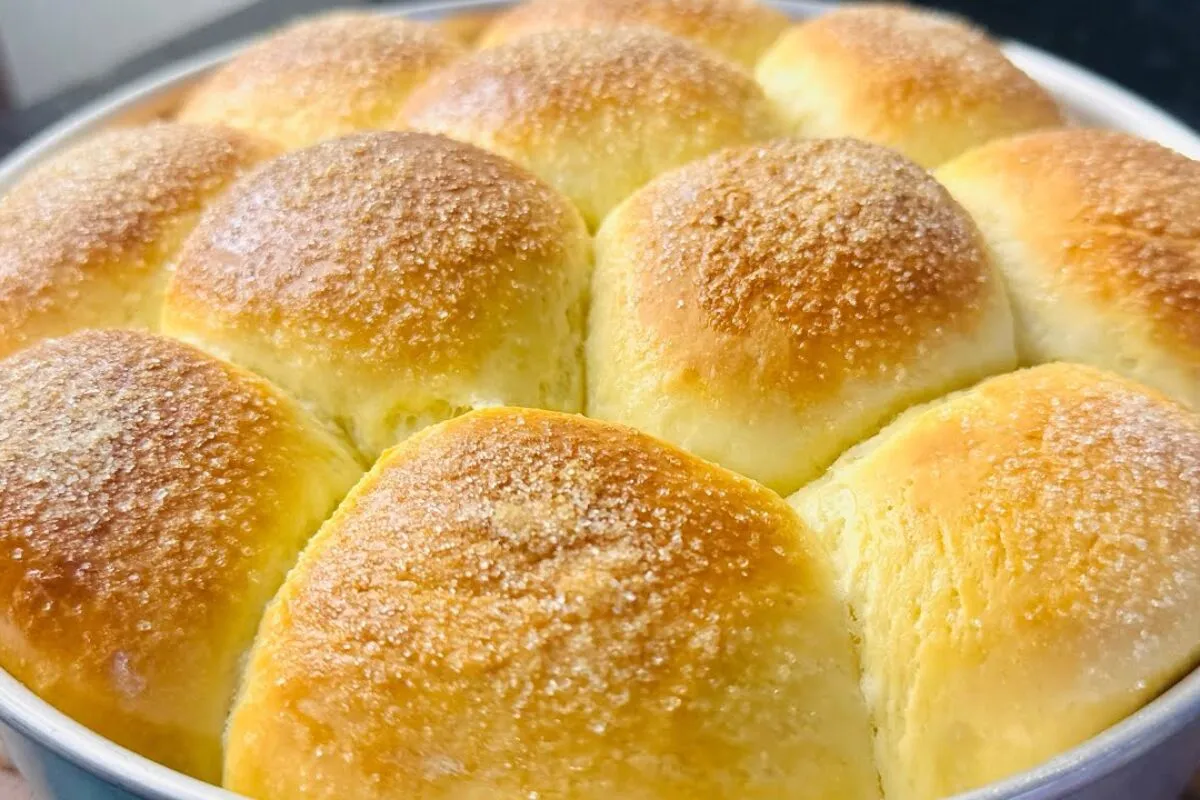 Pãozinho de leite delicioso, que cresce num passe de mágica