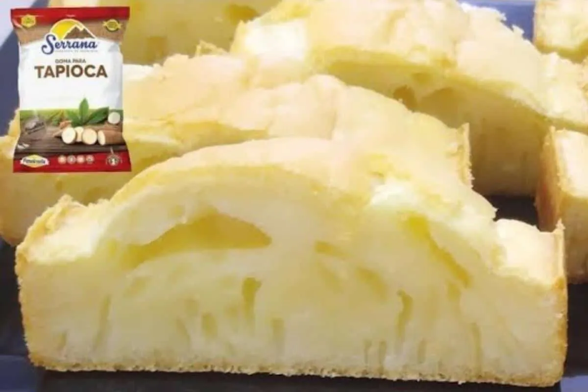 Pãozinho de tapioca sem trigo e com 2 ovos: ótimo para o caf
