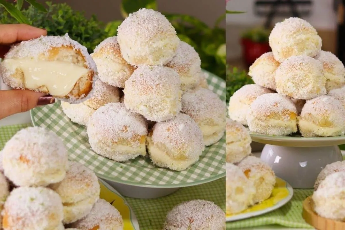 Pãozinho lua de mel de limão super fofinho e com um creme az