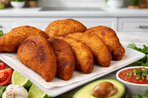 Pastel chinês bem recheado e saboroso, para você fazer de um