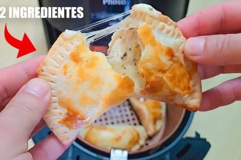 Pastel na Air Fryer: só 2 ingredientes, pastel fácil, rápido