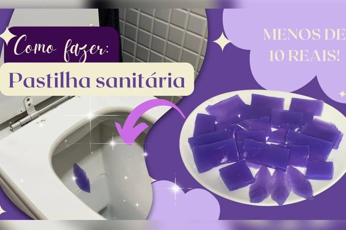 Pastilha sanitária caseira que vai deixar seu banheiro mais