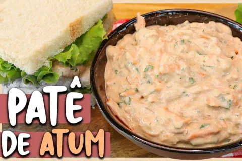 Patê de atum super saboroso para acompanhar lanche natural o